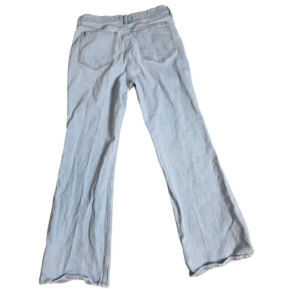 Abercrombie & Fitch The Vintage Flare Jeans 32 14R Light Wash High Rise - Picture 3 of 10